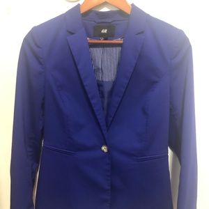 H&M cobalt blue blazer